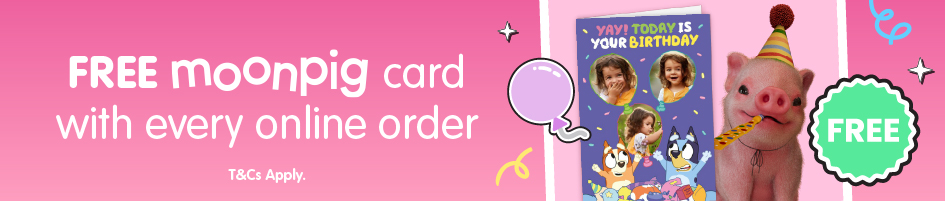 FREE Moonpig Card with every online order
