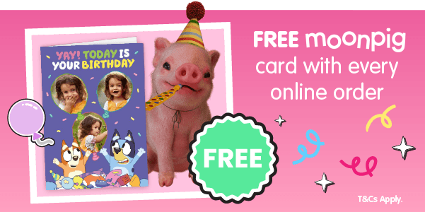 FREE Moonpig Card with every online order